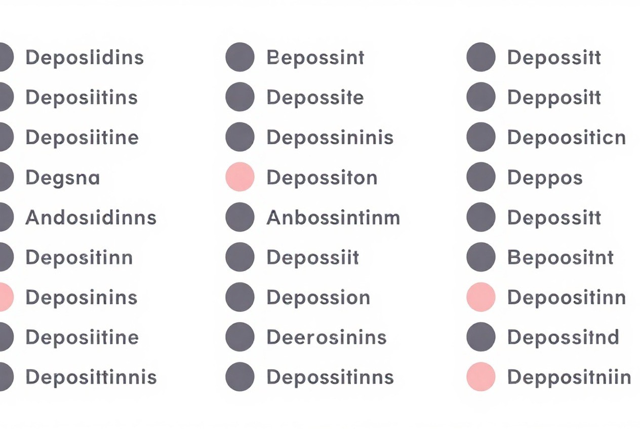 Quote comparison grid with line items and deposit markers